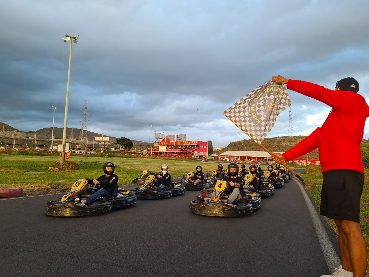 TurboLap Karting race plan with track time, karts, lounge space and event format
